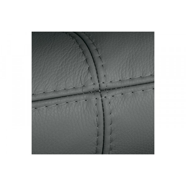 Ensemble Canapé 3 places et 2 places en 100% tout cuir italien vachette COMO, gris foncé