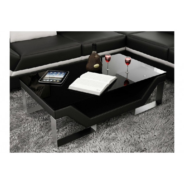 Table basse design PERLE, noir