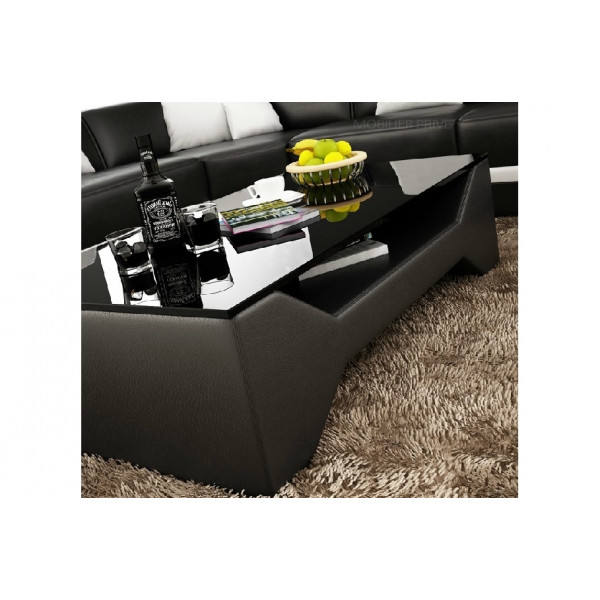 Table basse design COSY, noire