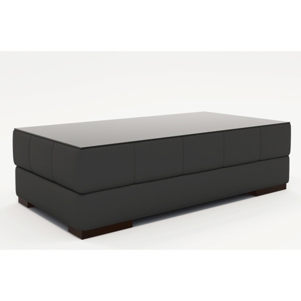 Table basse design ZEINA, gris foncé uni.