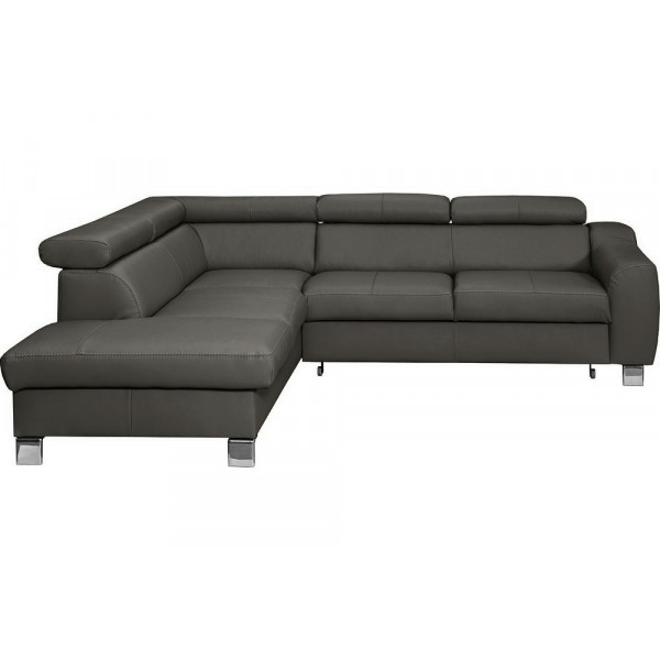 Canapé d'angle convertible en cuir italien de luxe 5 places ASTRID